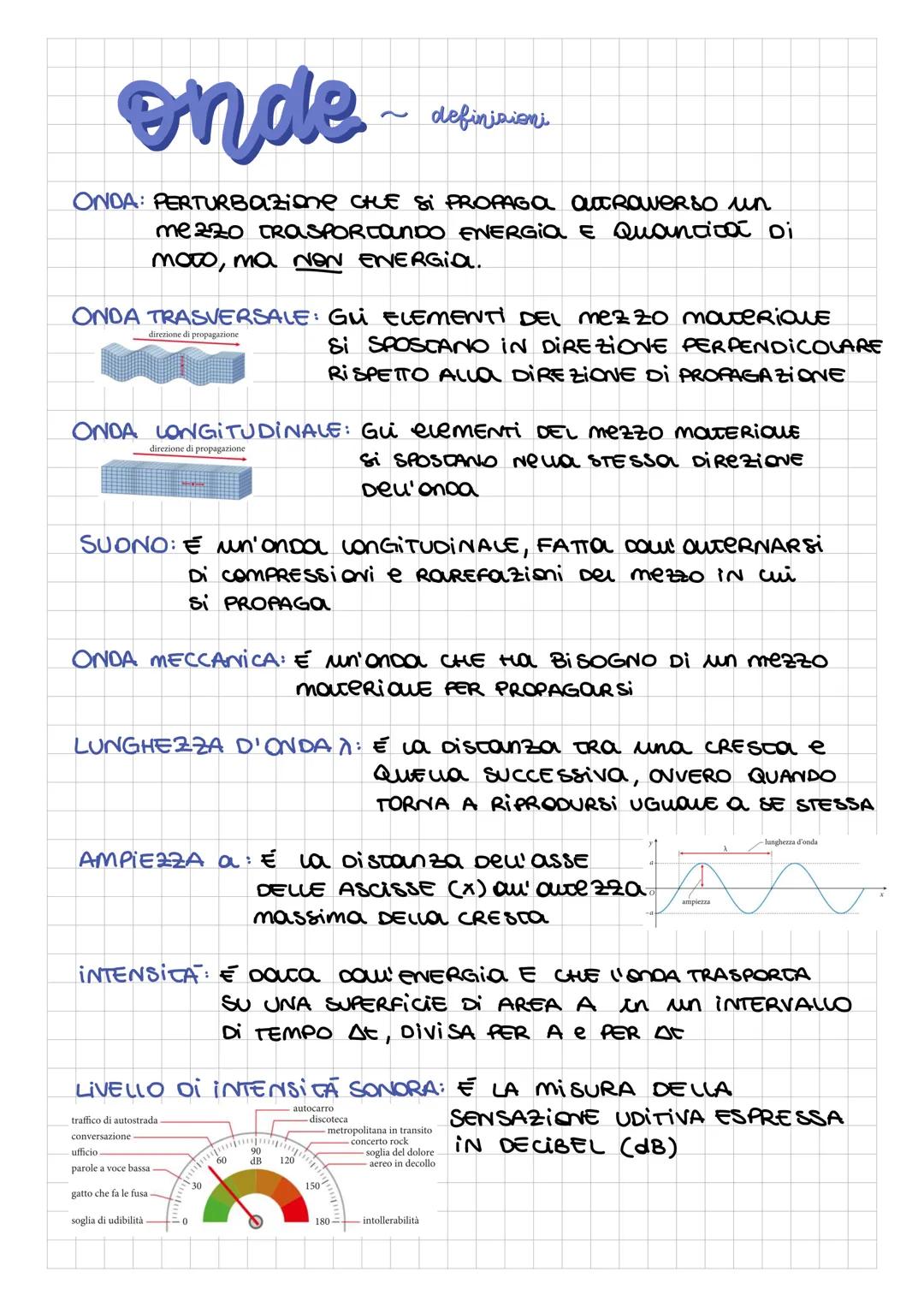 # onde
~
definisioni
ONDA: PERTURBazione CHE SI PROPAGO OUTROWERSO un
mezzo CROSPORTOUNDO ENERGIA E Quantico oi
moto, ma NON ENERGIA.
di