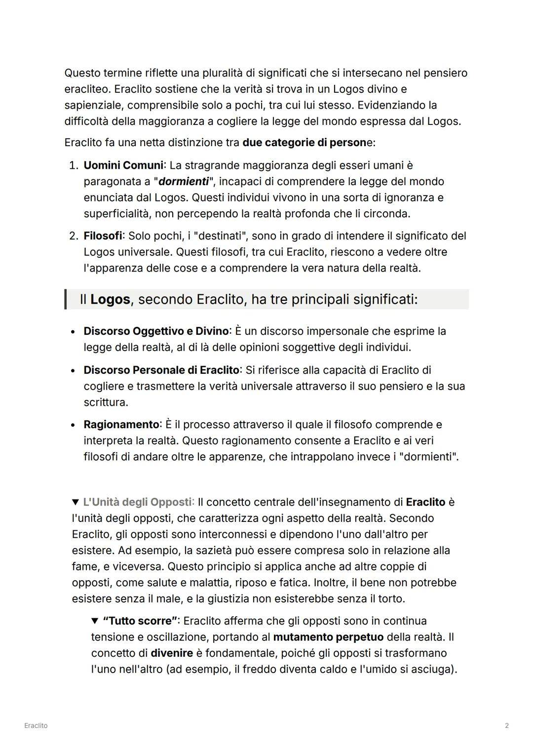 Eraclito
Eraclito
Eraclito di Efeso nacque intorno alla metà del VI secolo a Efeso, una cittadina
costiera non lontano da Mileto. È noto per