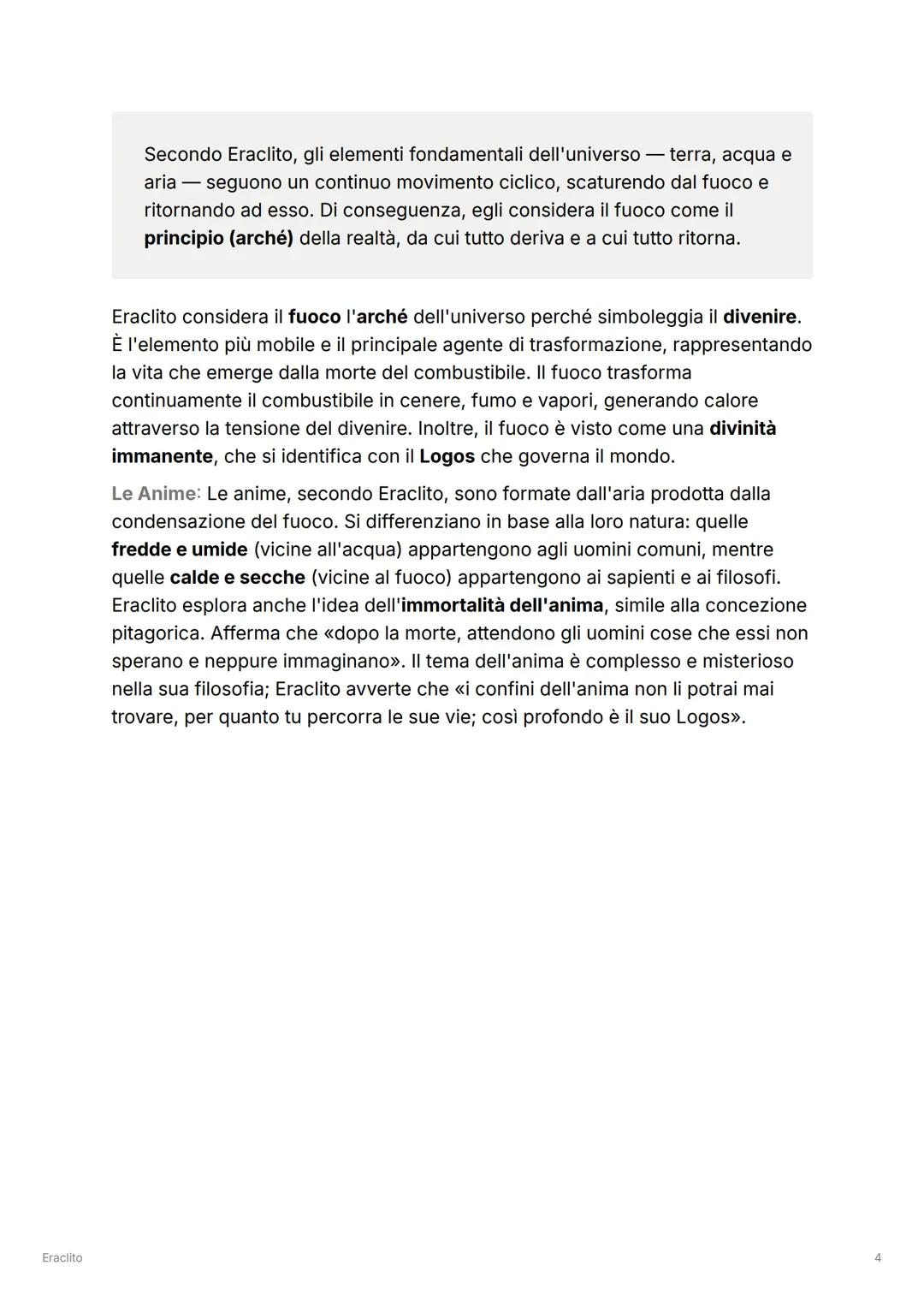 Eraclito
Eraclito
Eraclito di Efeso nacque intorno alla metà del VI secolo a Efeso, una cittadina
costiera non lontano da Mileto. È noto per