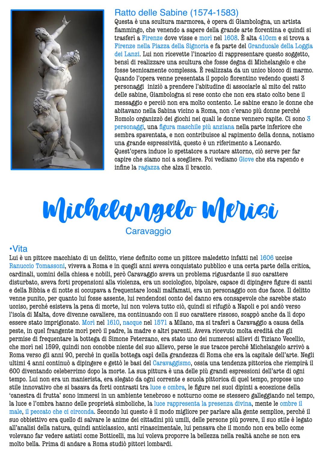 # Manierismo
È stato Giorgio Vasari a coniare questo termine utilizzato anche in letteratura, nacque verso il 1520 (anno della
morte di Raf