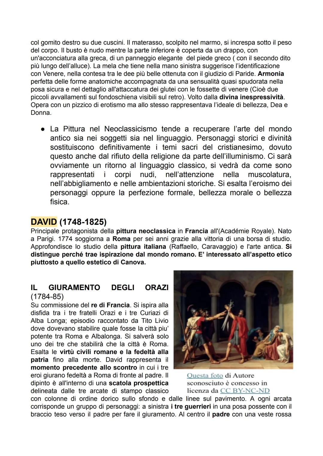 # NEOCLASSICISMO
Successivamente al Rococò, considerato irrazionale e artificioso, nasce il
Neoclassicismo: arte che si rivolge all'antico