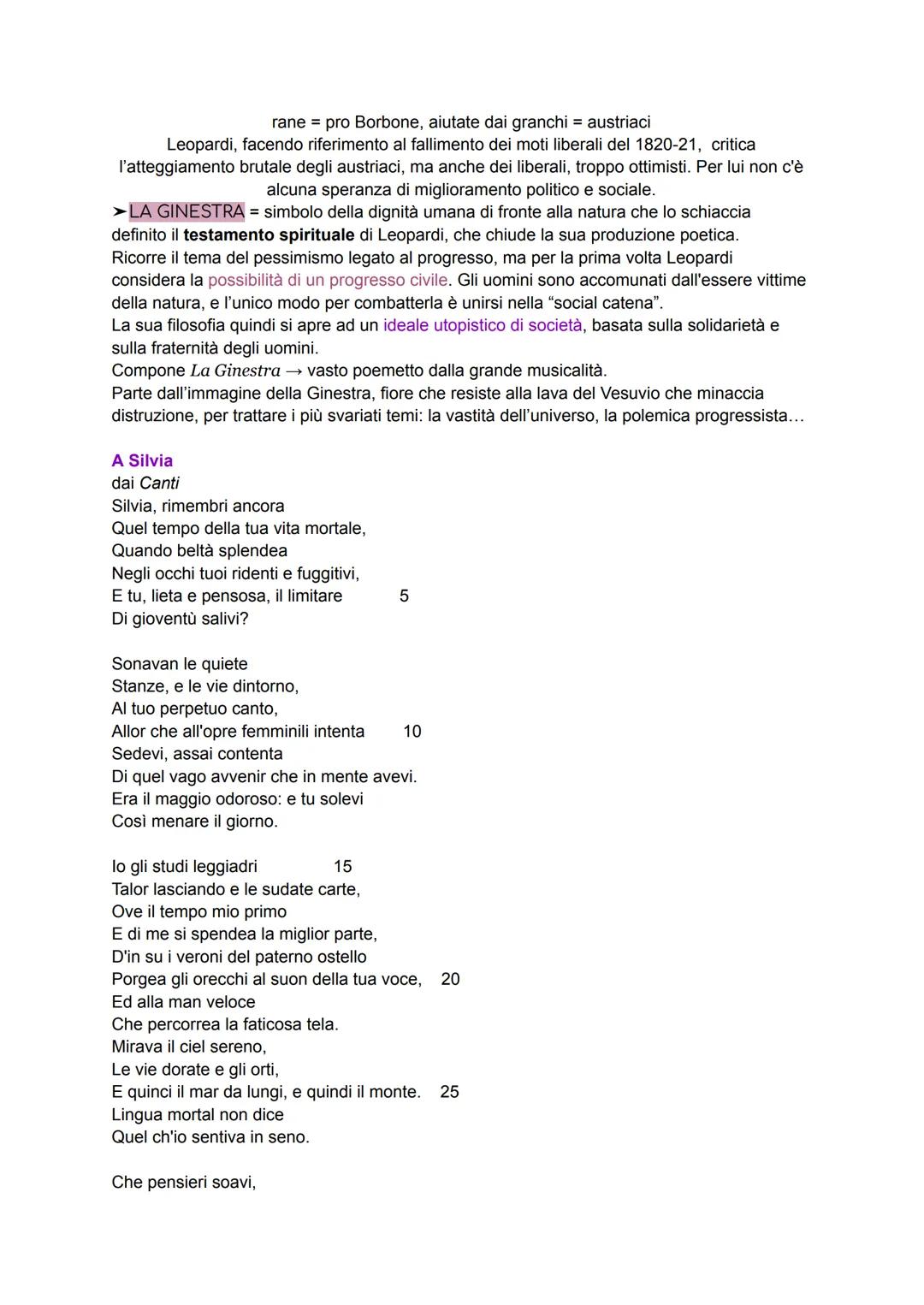 # Giacomo Leopardi
LA VITA
Giacomo Leopardi nacque a Recanati nel 1798, da una famiglia nobile e prestigiosa, ma
che in quel momento si tr