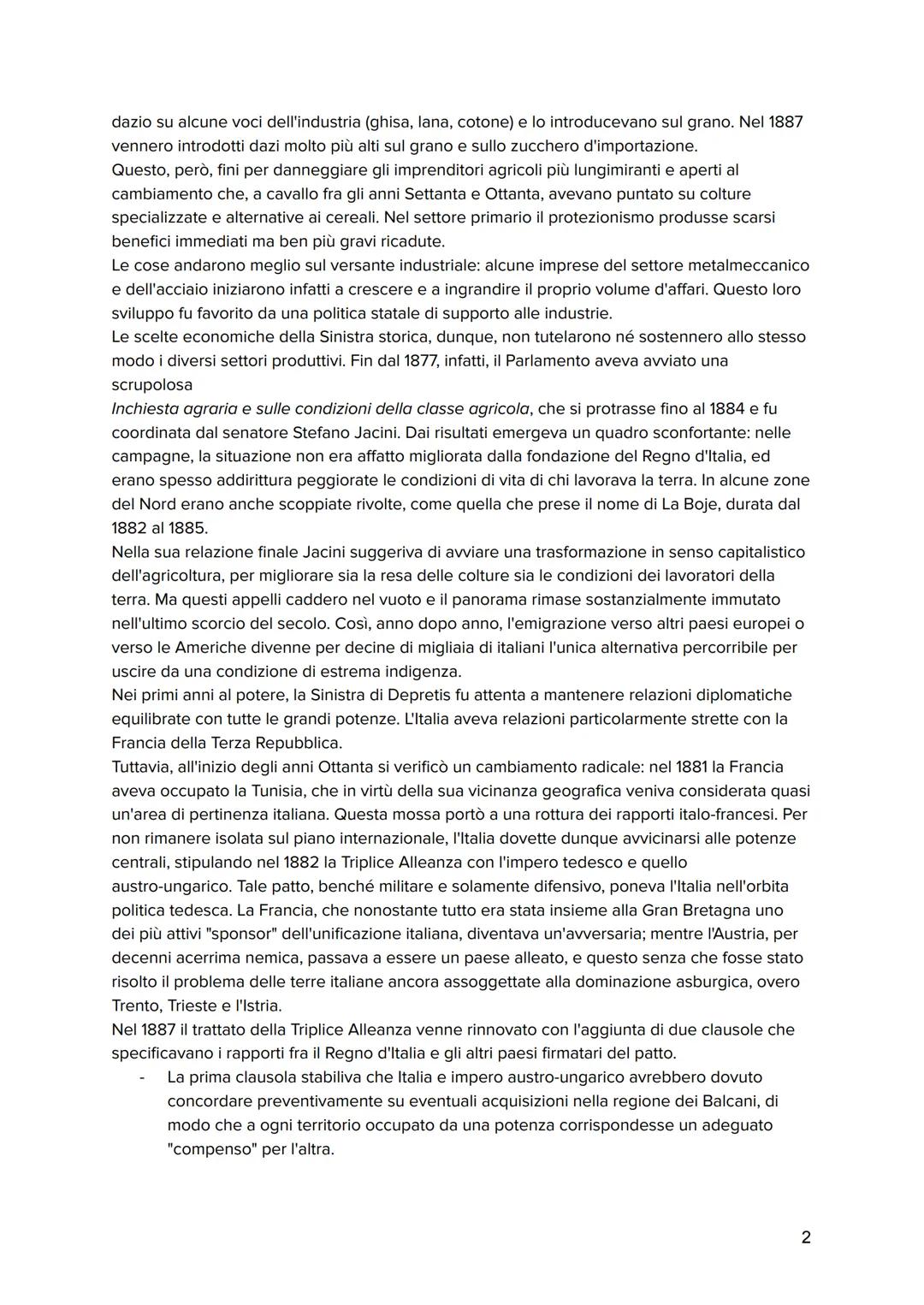 # L'Italia della Sinistra storica e la crisi di fine secolo
1. La Sinistra di Depretis al potere
Dopo aver governato ininterrottamente pe