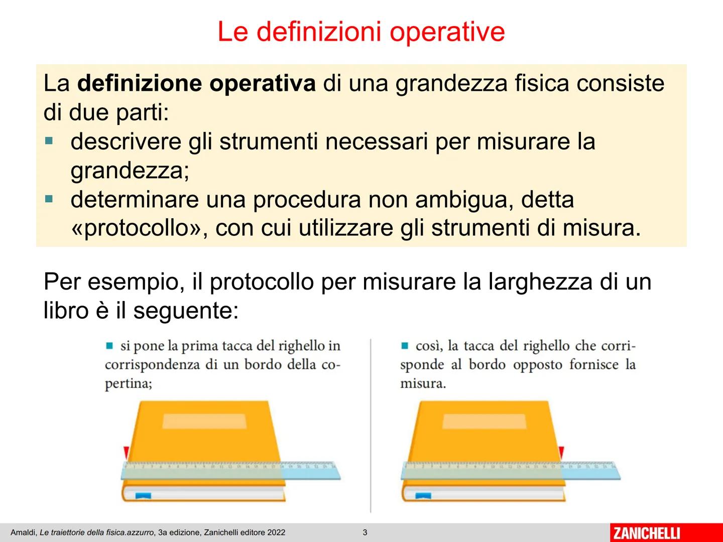 Capitolo 1
Le grandezze
fisiche
Amaldi, Le traiettorie della fisica.azzurro, 3a edizione, Zanichelli editore 2022
1
ZANICHELLI Le grandezze