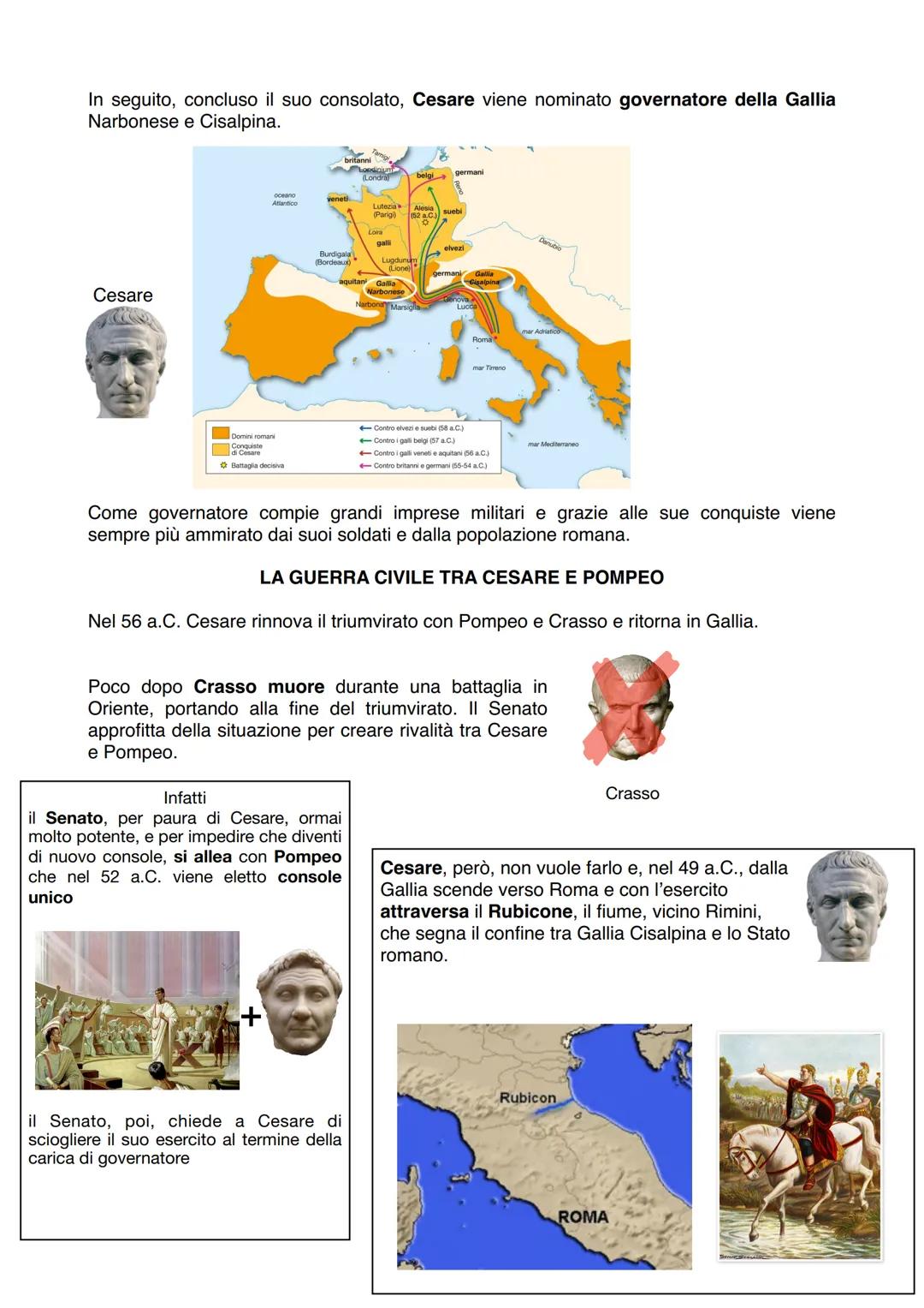 # LA FINE DELLA REPUBBLICA
DA GIULIO CESARE A OTTAVIANO
Dopo la guerra civile tra Maria e Silla, a Roma riprendono le lotte tra Optimates e