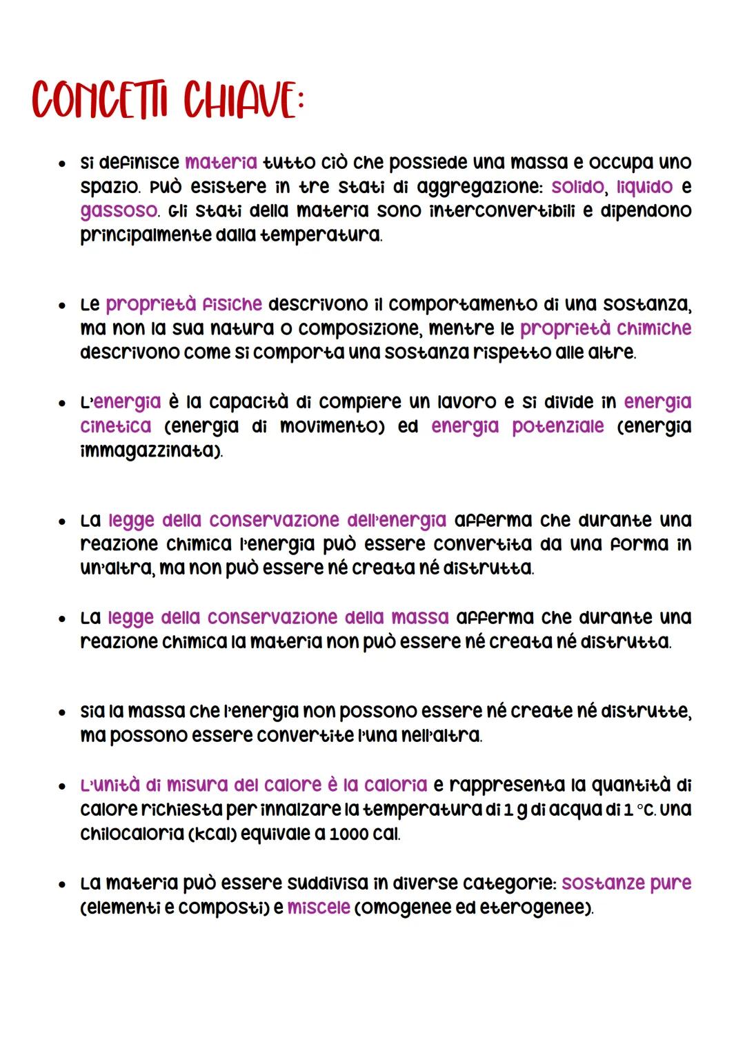 LA STRUTTURA dela malRIA
Definizione
a
а та
е
➤ La materia è definita come quella parte del nostro Universo che ha un volume (dato dallo spa