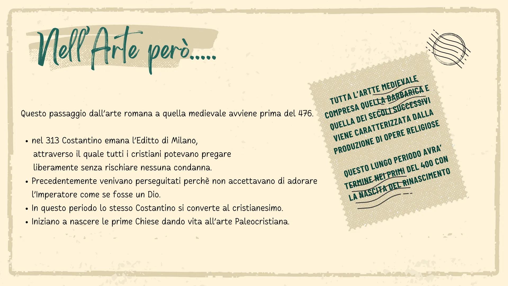 ARTE DELL'
Alto Medioevo
https://youtu.be/rMFrCt6Uxe0?si=XbTTXsptRiRYXXW4 Introduction
Con la caduta dell'impero romano
d'Occidente nel 476