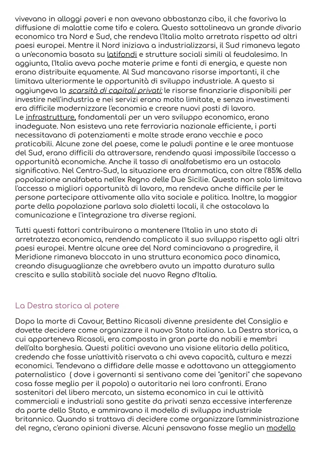 # I PRIMI ANNI DELL'ITALIA UNITA
La situazione sociale ed economica nel 1861
(cap 13)
Il 17 marzo 1861, il primo Parlamento italiano, ele