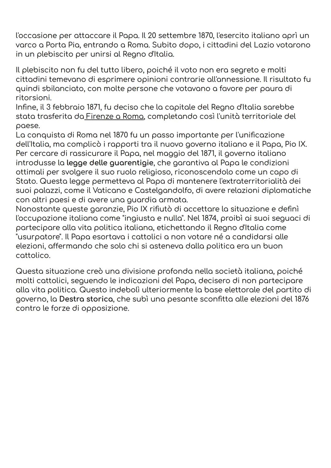 # I PRIMI ANNI DELL'ITALIA UNITA
La situazione sociale ed economica nel 1861
(cap 13)
Il 17 marzo 1861, il primo Parlamento italiano, ele