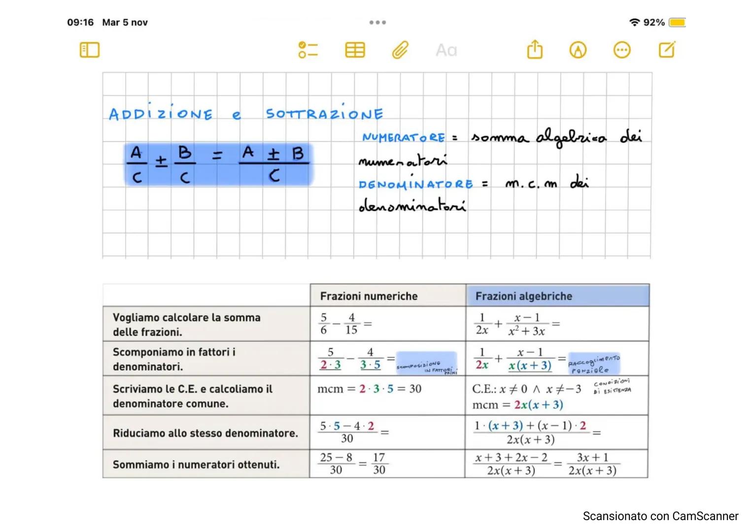 09:16
Mar 5 nov
Аа
92%
Titolo nota: Frazioni Algebriche Modifica
11 ottobre 2024 alle ore 10:21
Frazioni Algebriche
é un
quorsiente tra due