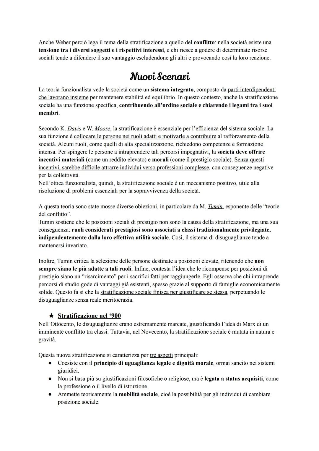 Stratificazione e Disuguaglianze della Società
L'esperienza sociale si configura come un'esperienza di differenze (diverse persone, diversi