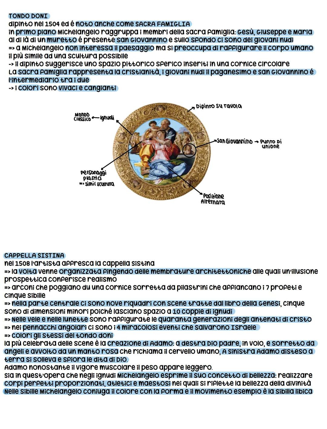 # MICHELANGELO
Michelangelo nasce nel 1475 a caprese, studia a bottega da Domenico Ghirlandaio e si interessa
principalmente alla scultura