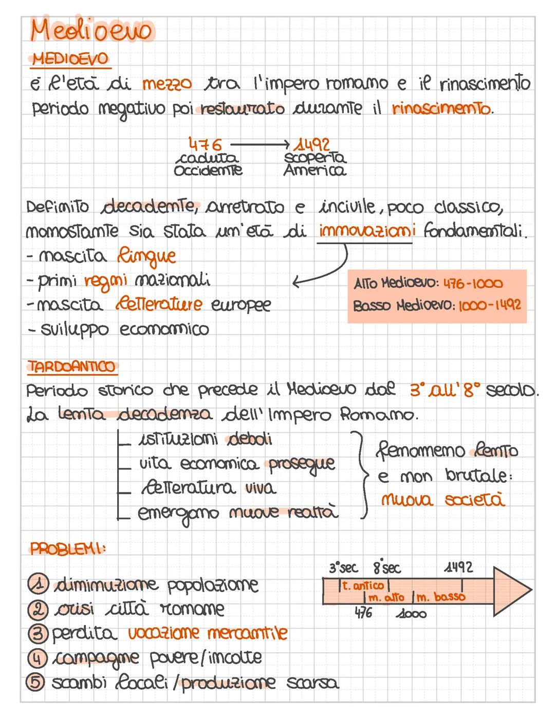 Il Medioevo - Storia