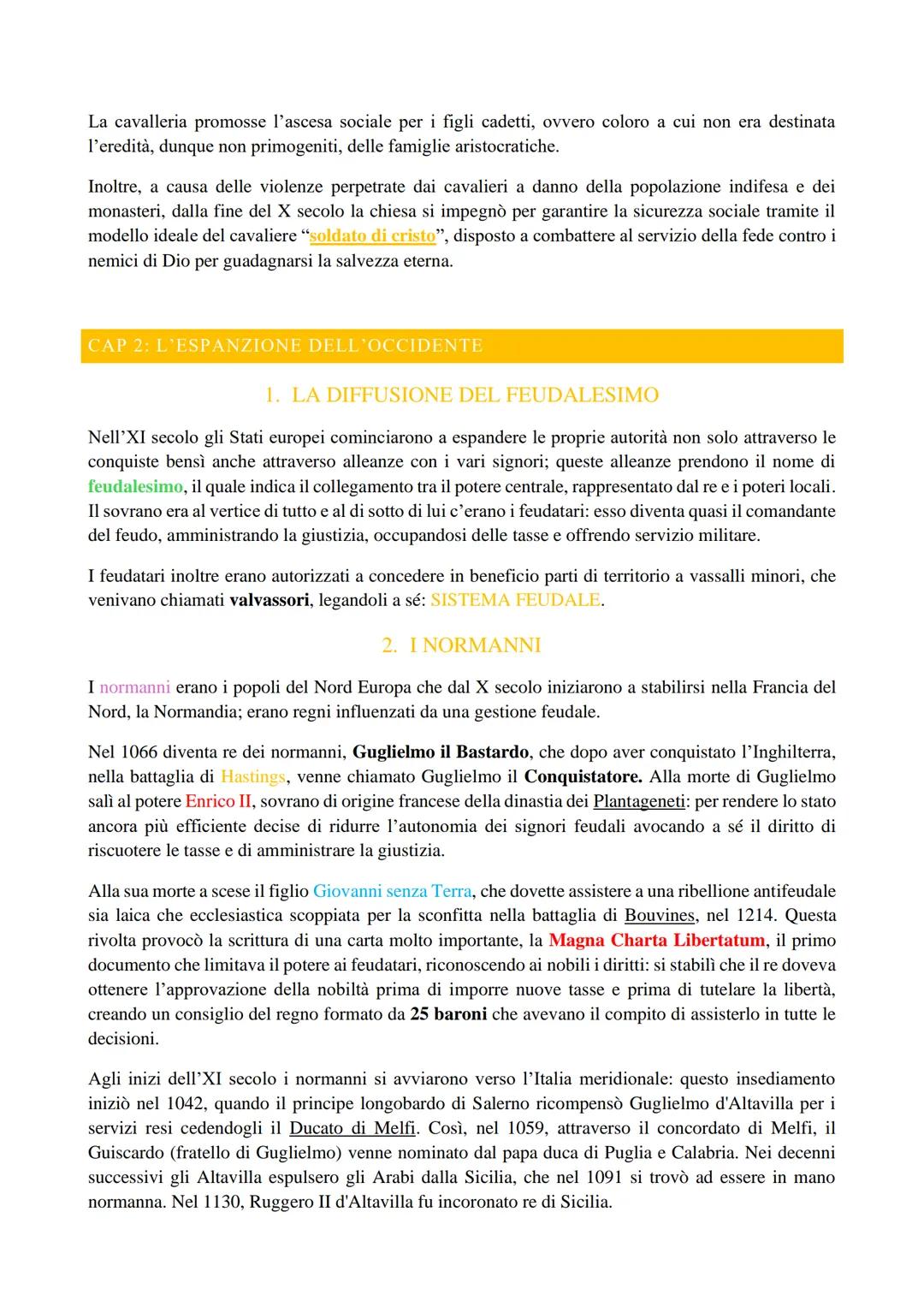 # CAP. 1: L'EUROPA DOPO L'ANNO MILLE
1. LA RINASCITA NELL'ANNO MILLE
Intorno all'XI secolo, in Europa Occidentale, si verificò una forte c