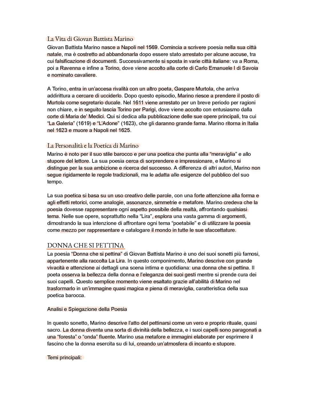 Giovan battista marino