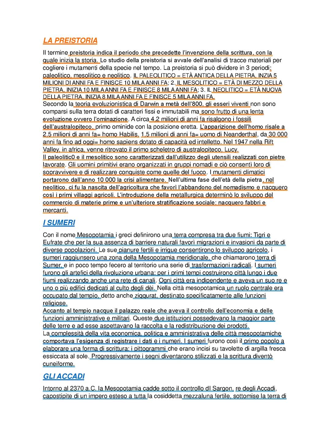 LA PREISTORIA 1ยบ liceo