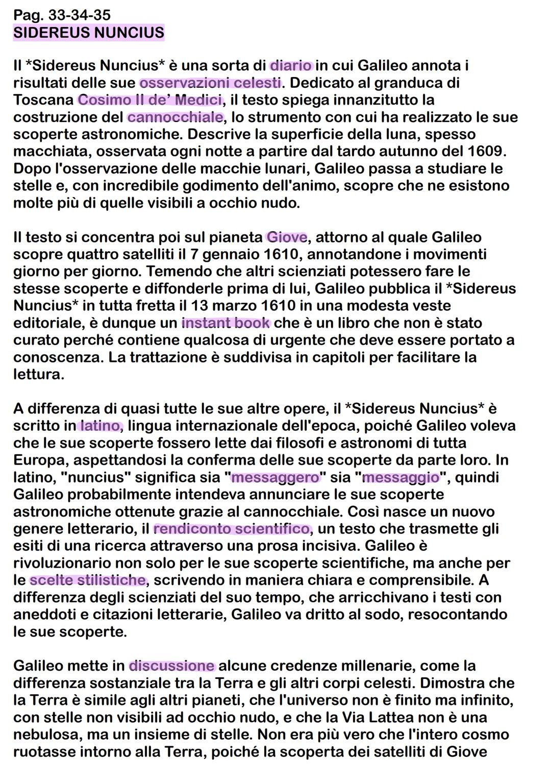 Pag. 27-28-29-30
GALILEO GALILEI
24/09
Galileo Galilei non è soltanto uno scienziato di rilievo, ma lo studiamo
anche in letteratura poiché