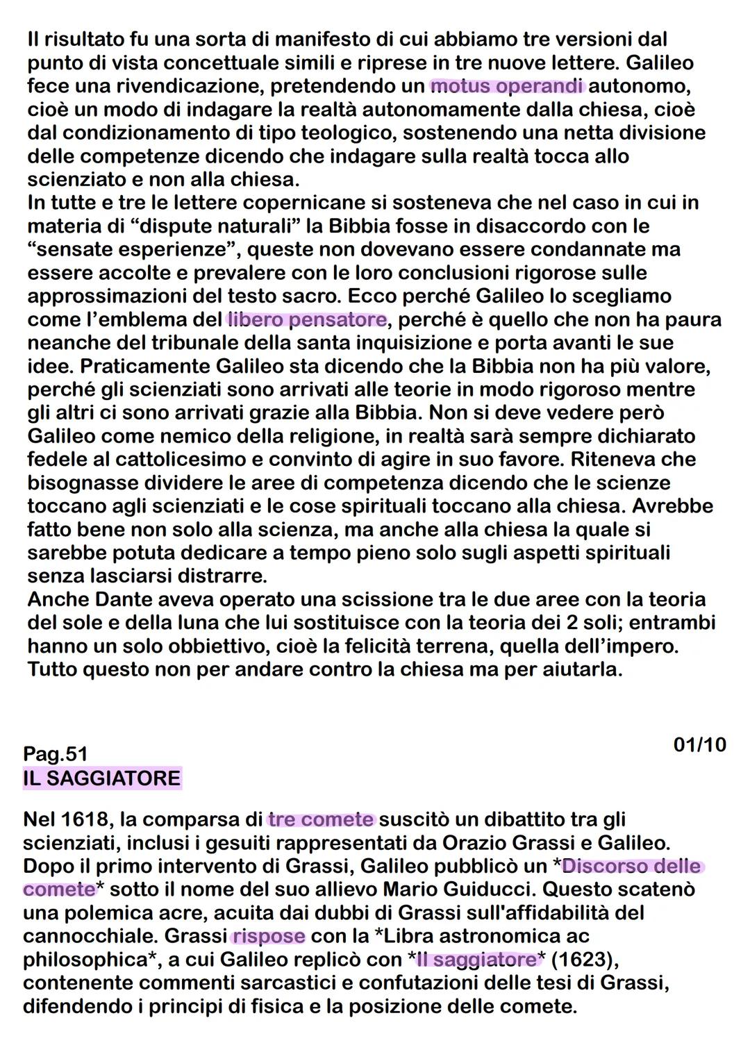 Pag. 27-28-29-30
GALILEO GALILEI
24/09
Galileo Galilei non è soltanto uno scienziato di rilievo, ma lo studiamo
anche in letteratura poiché