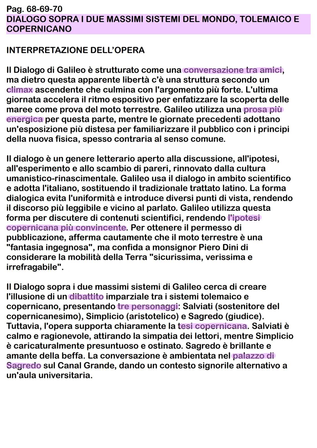 Pag. 27-28-29-30
GALILEO GALILEI
24/09
Galileo Galilei non è soltanto uno scienziato di rilievo, ma lo studiamo
anche in letteratura poiché