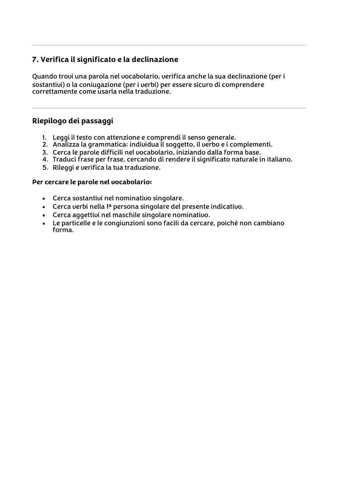Come fare una versione di greco
1. Leggi attentamente il testo greco
Prima di iniziare a tradurre, leggi il testo con calma e cerca di compr