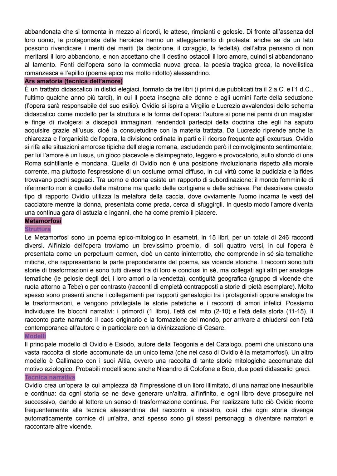 # La vita
Ovidio ci da notizie della sua vita in vari passi delle sue opere, specialmente nei Tristia e nelle Epistole, e
tra le altre font
