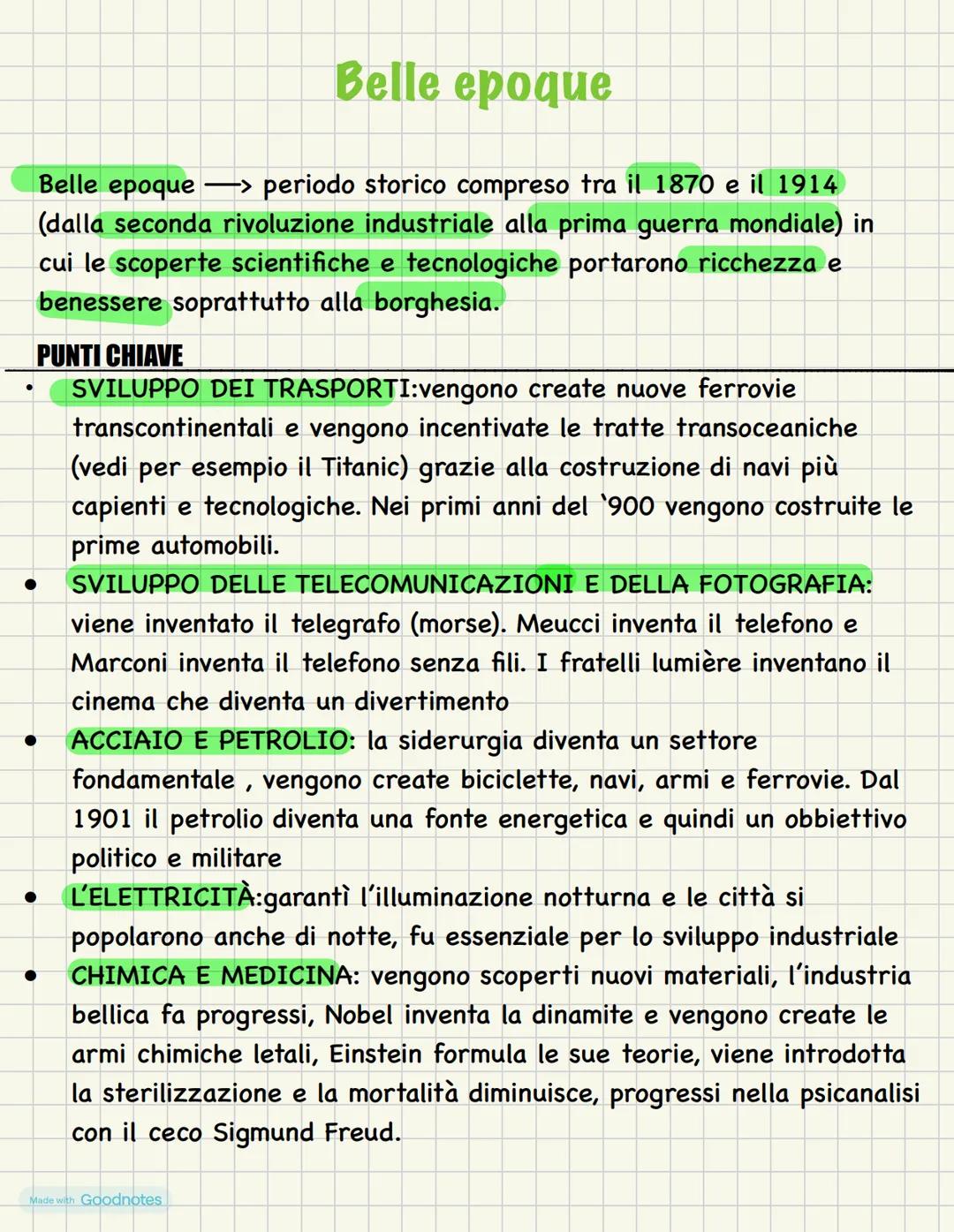 # Belle epoque
Belle epoque-> periodo storico compreso tra il 1870 e il 1914
(dalla seconda rivoluzione industriale alla prima guerra mondi