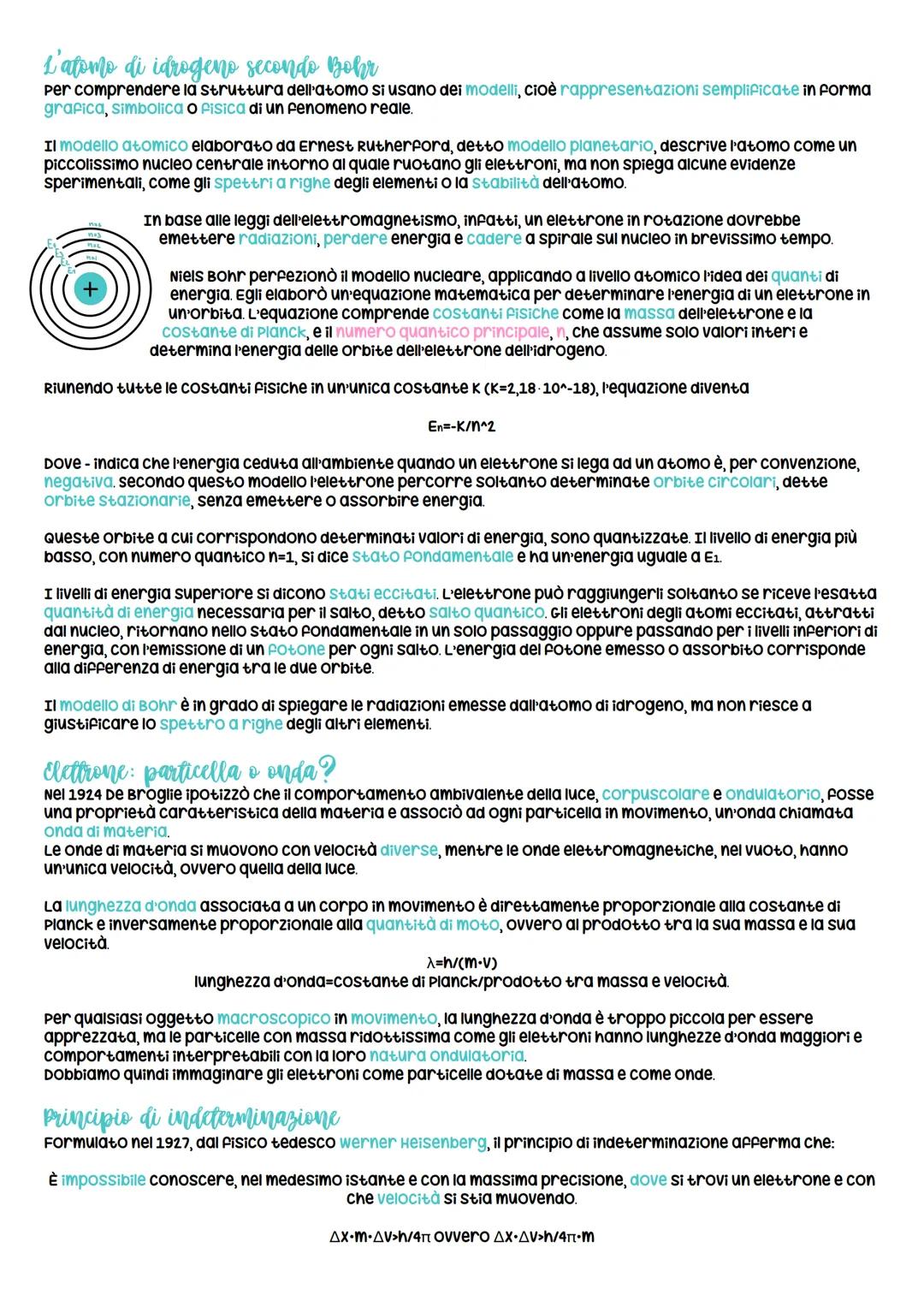 # La struttura dell' atomo
La doppia natura della luce
Quasi tutto quello che sappiamo sulla struttura elettronica degli atomi viene dall'