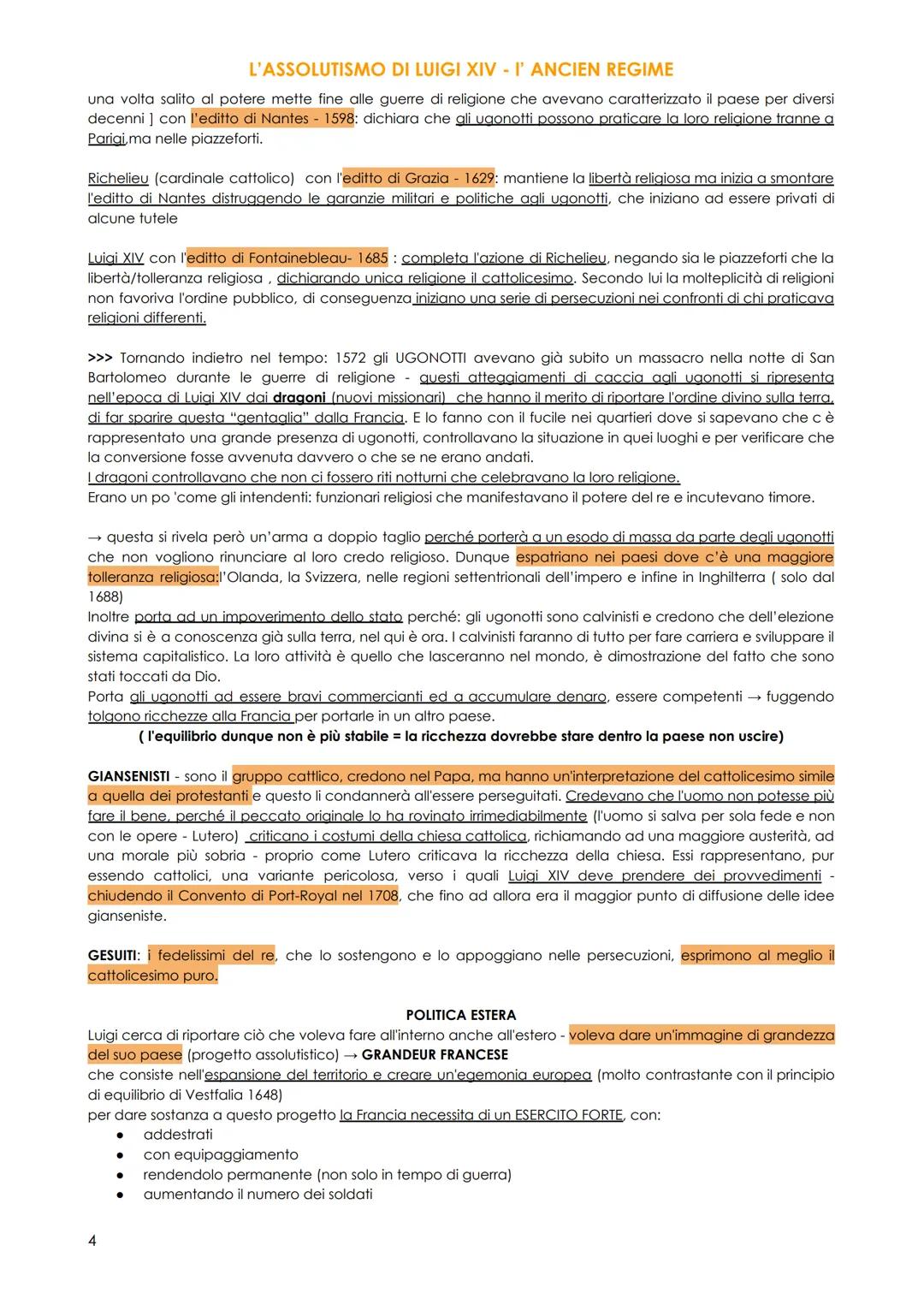 L'ASSOLUTISMO DI LUIGI XIV - I' ANCIEN REGIME
Il termine "assoluto" comparve alla fine del XV secolo nel linguaggio dei giuristi e degli scr