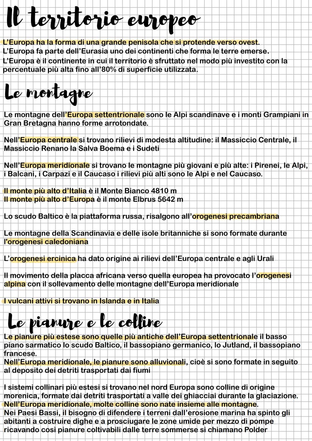 # Il territorio europeo
L'Europa ha la forma di una grande penisola che si protende verso ovest.
L'Europa fa parte dell'Eurasia uno dei con