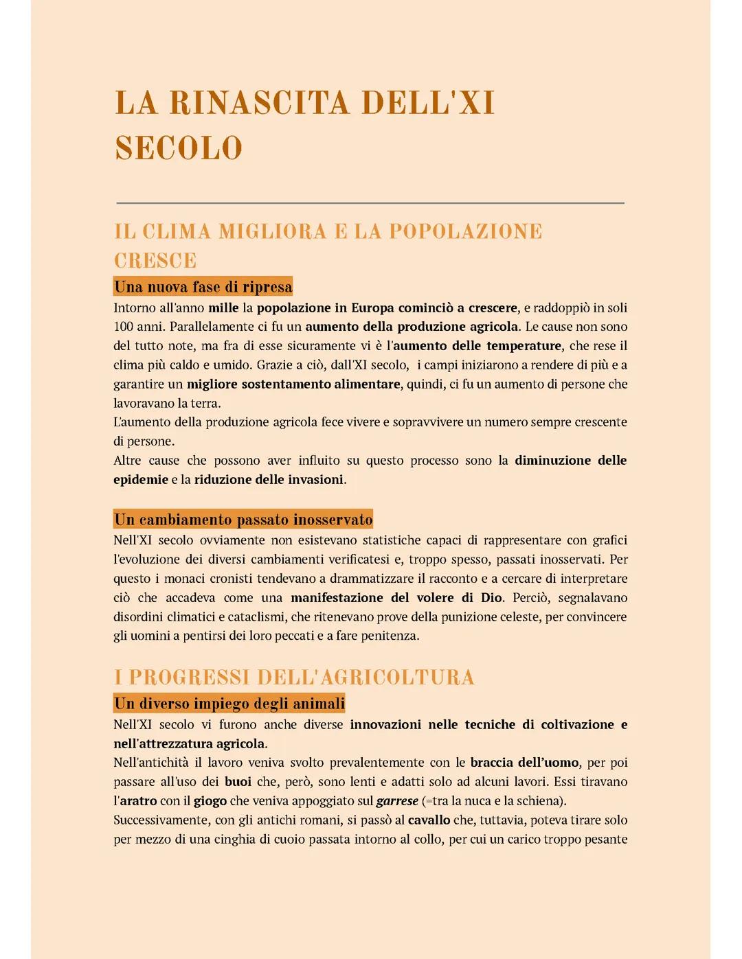 La rinascita dell'XI secolo