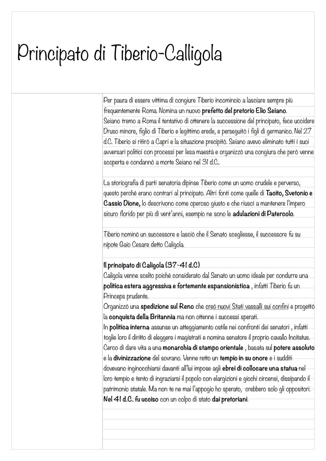 # La dinastia Giulio-Claudia
Il sistema del principato e la sua natura monarchica assolutistica mascherata sotto
forma di repubblica, mise