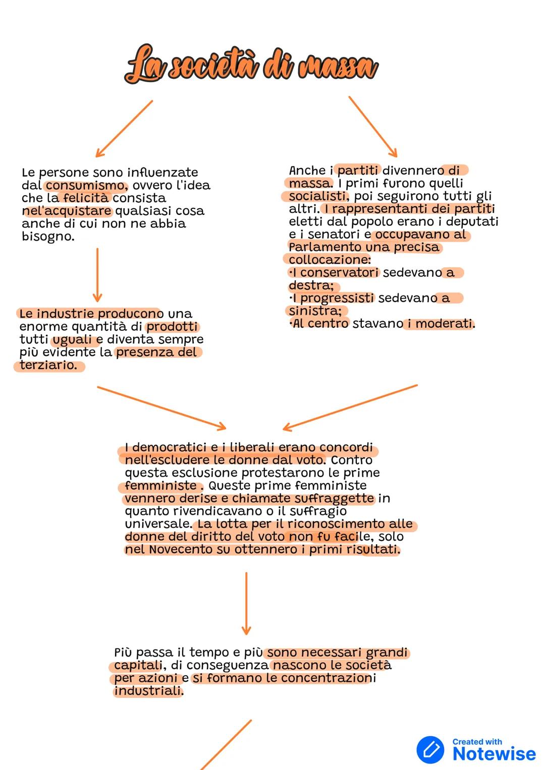 # La società di massa
Le persone sono influenzate
dal consumismo, ovvero l'idea
che la felicità consista
nel'acquistare qualsiasi cosa
anch