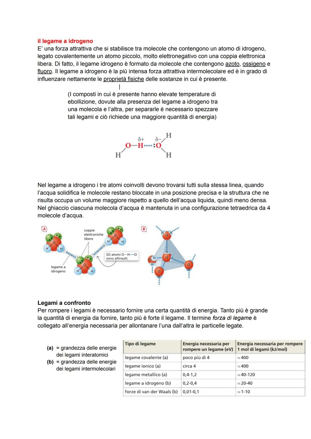 # LE FORZE INTERMOLECOLARI
Le forze intermolecolari tengono unite le molecole tra di loro e rendono possibile l'esistenza
della materia con