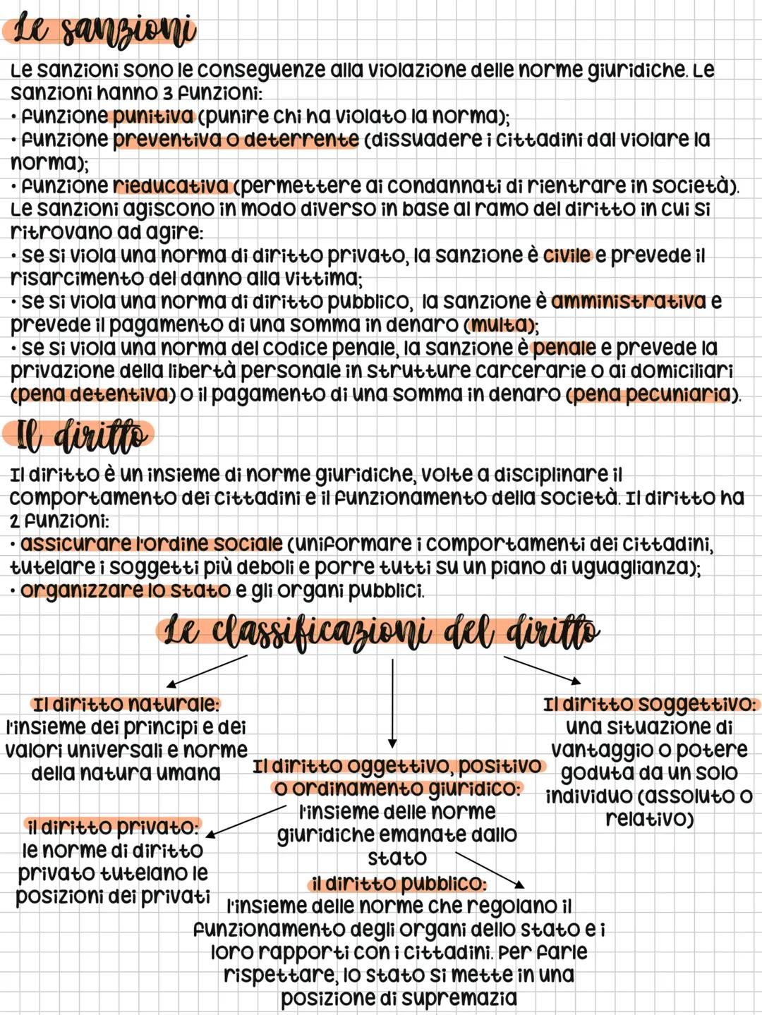 Il diritto e le norme
giuridiche
Le norme sociali
le norme sociali sono norme non giuridiche e possono essere:
• norme morali
⚫norme sportiv