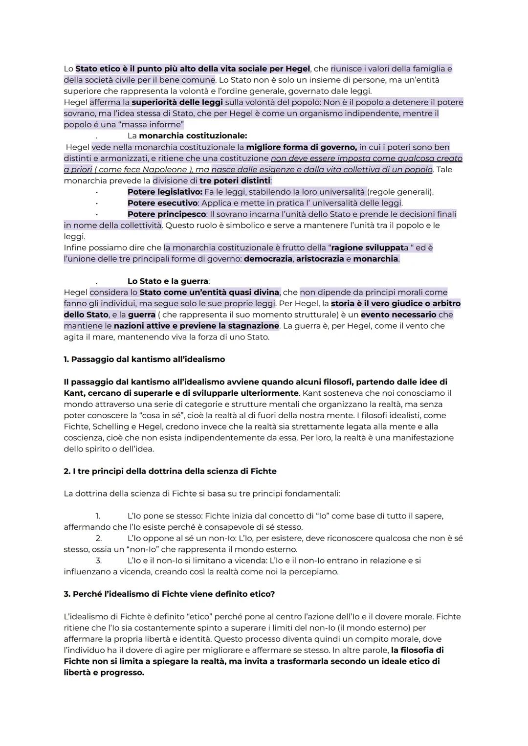 Fichte
La dottrina della scienza
Kant sosteneva che l'"io penso" fosse il Principio supremo di tutta la conoscenza: un atto spontaneo
(di au