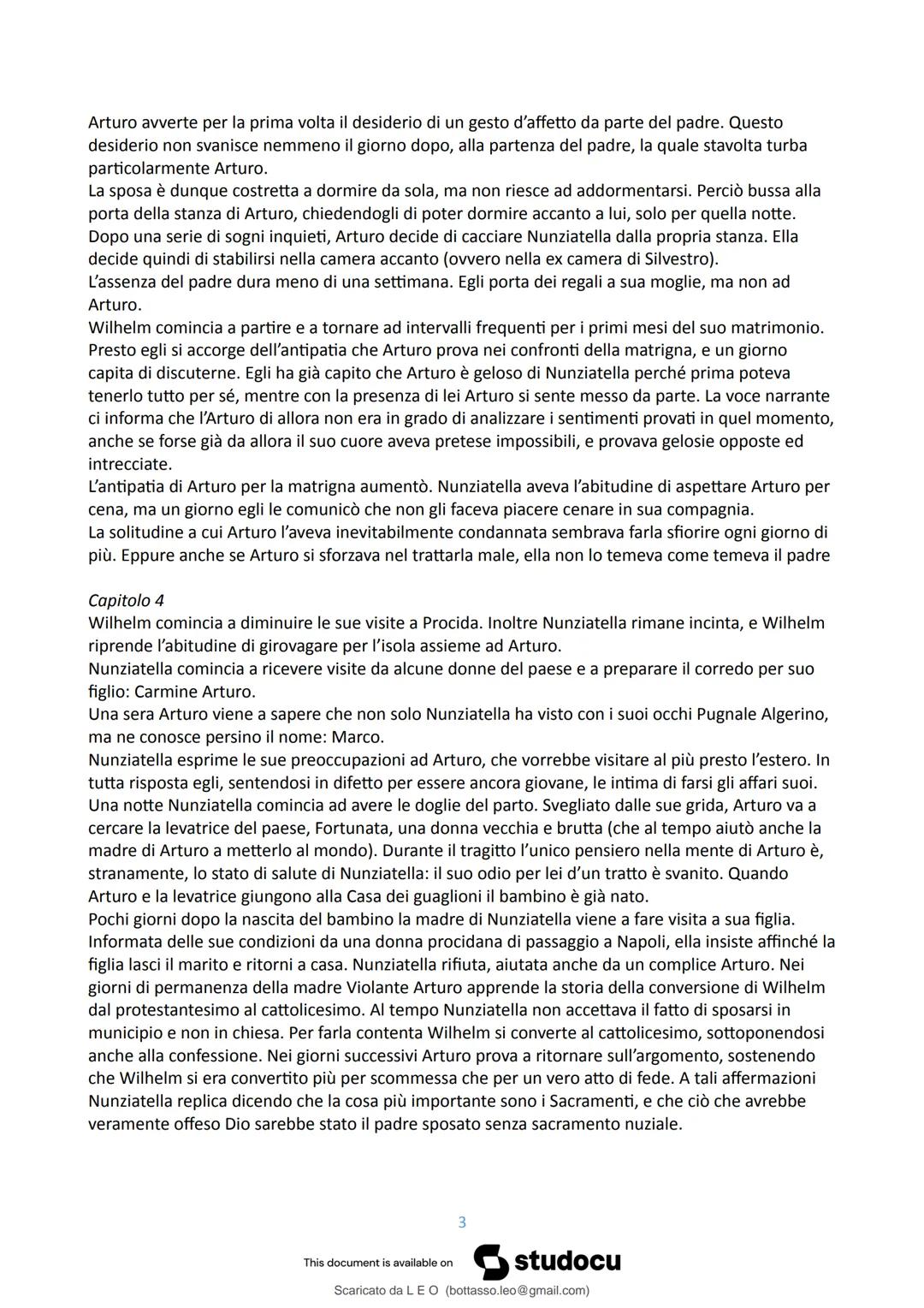 # studocu
L'isola di Arturo - Riassunto
Letteratura italiana contemporanea (Università degli Studi di Siena)
Scansiona per aprire su Stu