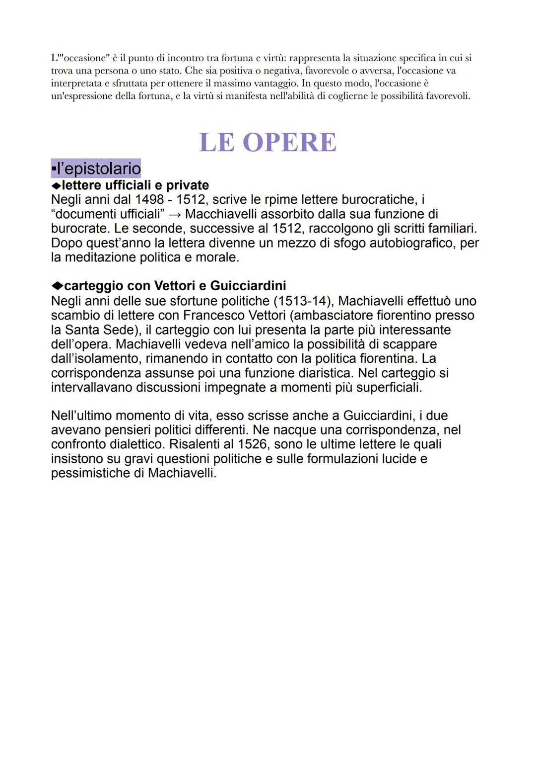 # Machiavelli
LA VITA
Riassunto per punti:
1. Nascita: Machiavelli nacque nel 1469 a Firenze. La
famiglia era di opposizione ai Medici e