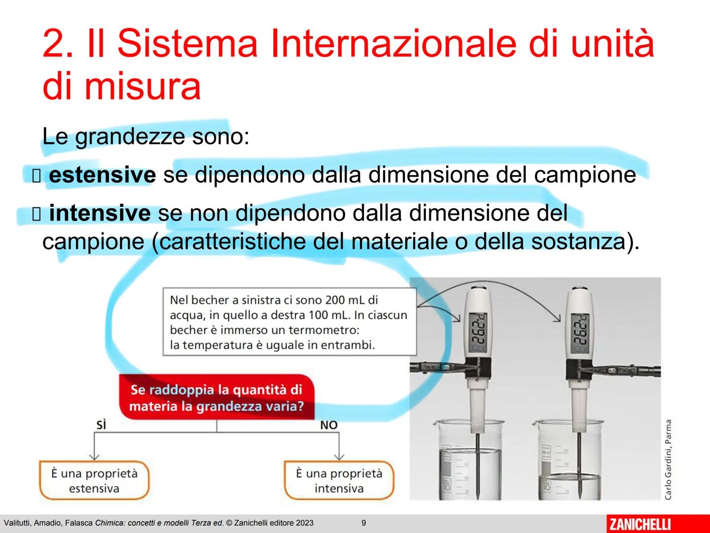ZANICHELLI Giuseppe Valitutti
Patrizia Amadio
Marco Falasca
Chimica:
concetti e modelli
Terza edizione
ZANICHELLI # Capitolo 1
Le misure