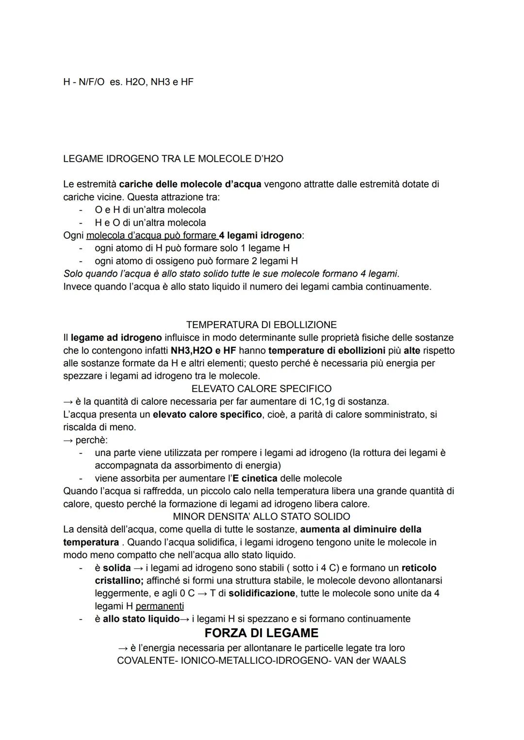 # LA FORMA DELLE MOLECOLE
Le proprietà peculiari di una sostanza formata da molecole dipendono
- dal tipo di atomi che formano la molecola