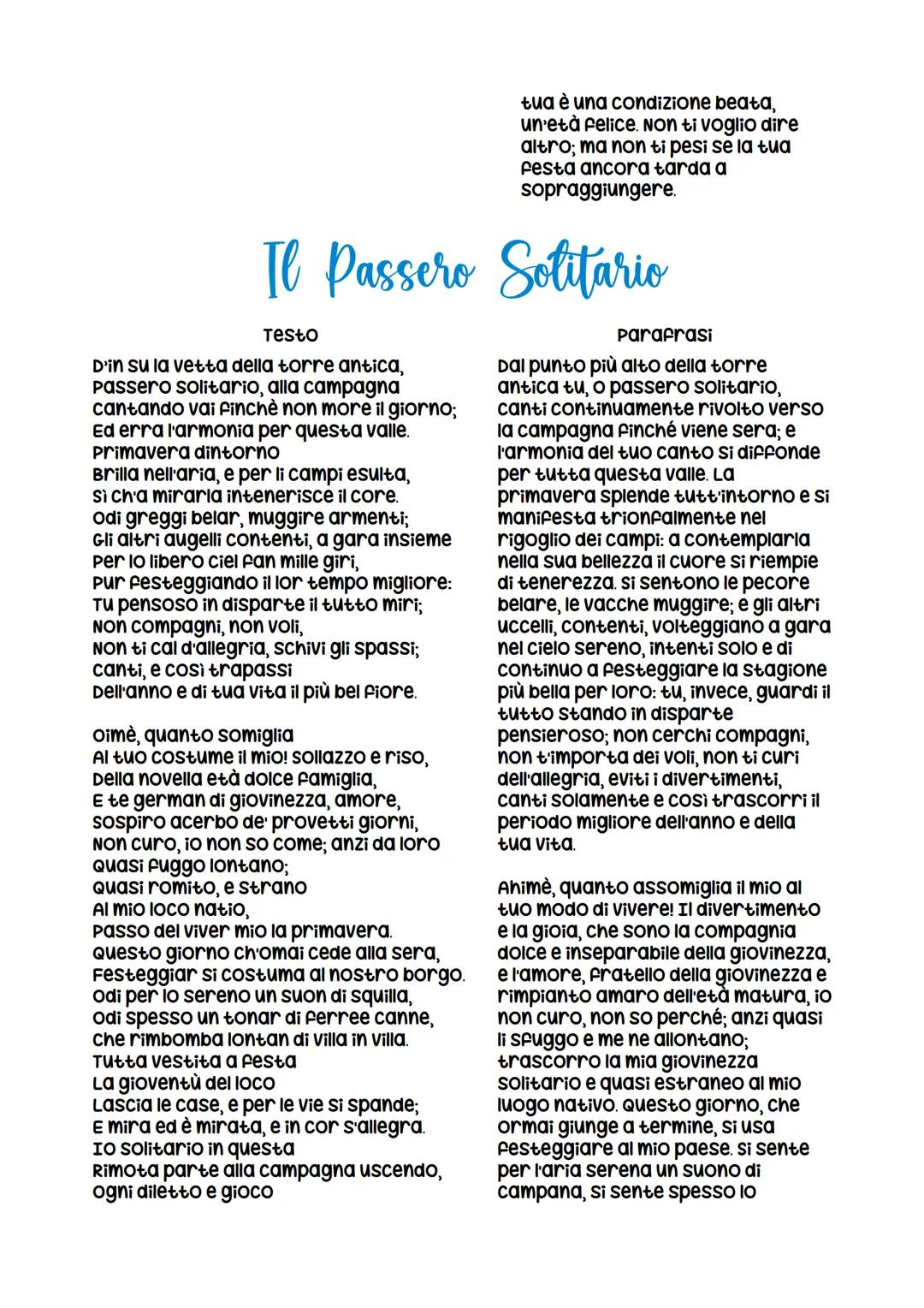 # Giacomo Leopardi
La vita
Giacomo Leopardi nacque nel 1798 a recanati, in un ambiente chiuso di provincia.
Dai dieci ai diciassette anni,
