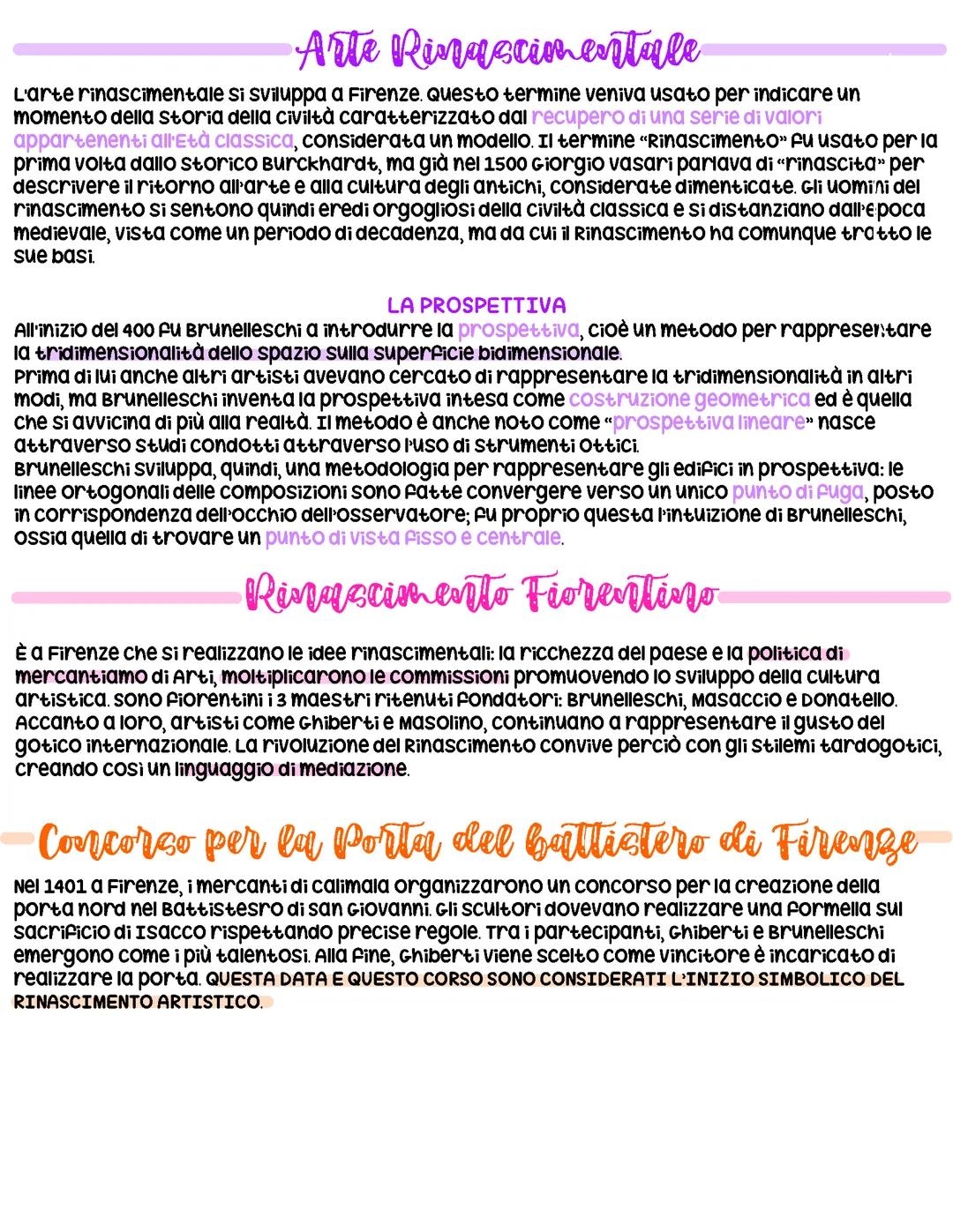 Arte Rimascimentale: Donatello e Brunelleschi