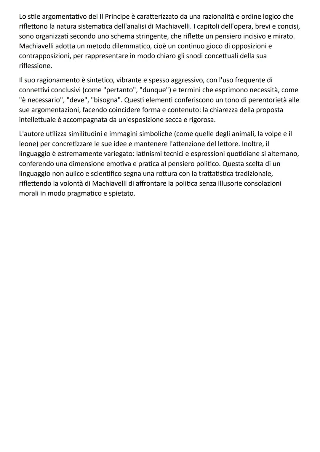 # Il principe
Il Principe è un libro breve. Machiavelli lo considerava un vero e proprio trattato politico,
dotato di coesione e sistematic