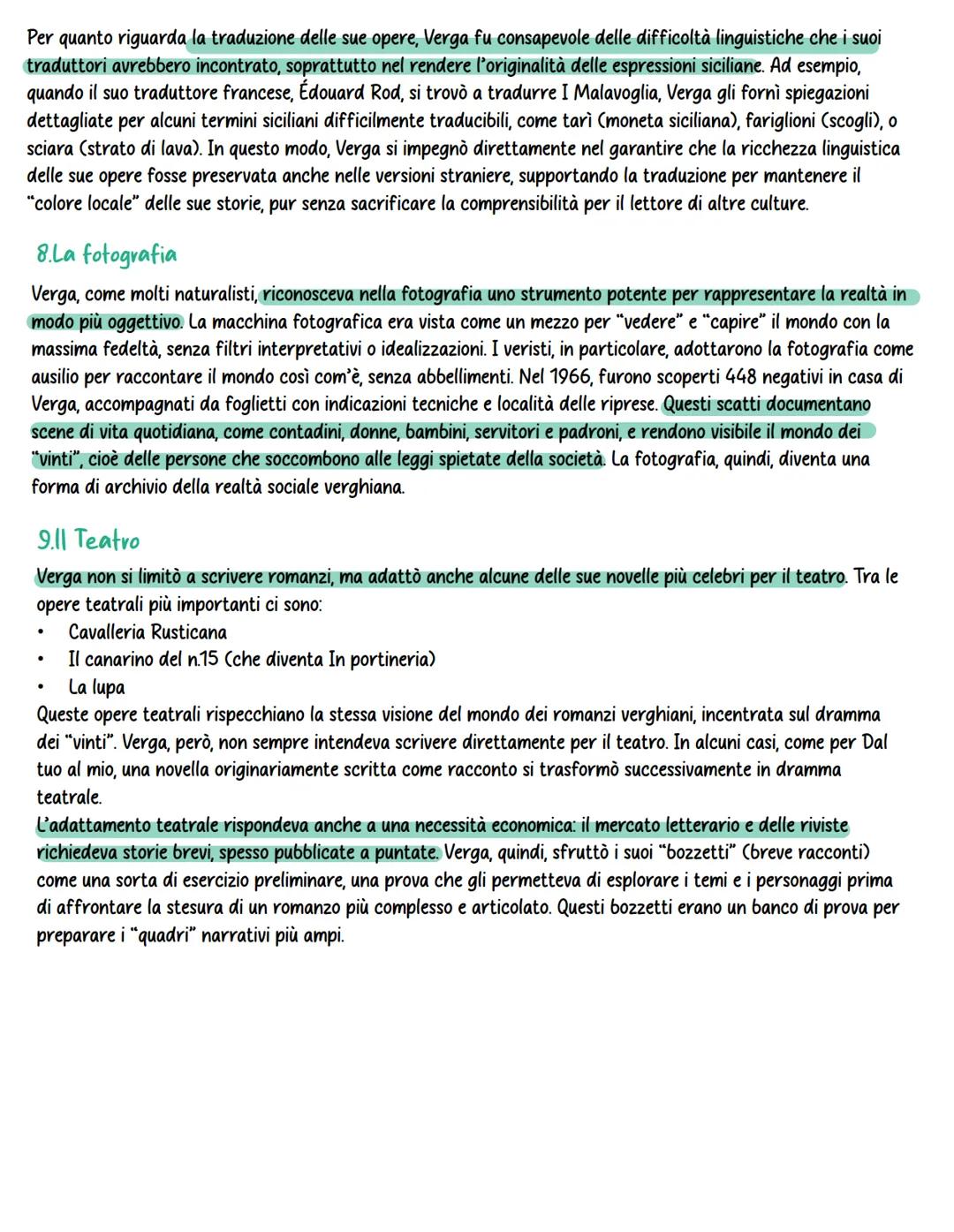 Giovanni Verga
Giovanni Verga nacque a Catania nel 1840 in una famiglia di antica
nobiltà. Durante la gioventù, studiò sotto l'influenza del