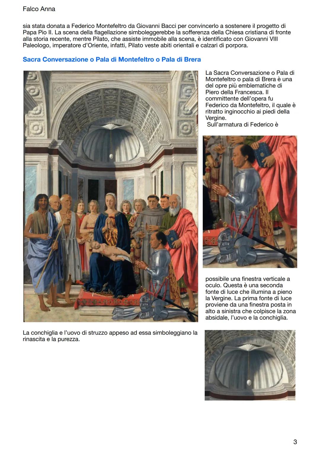 # Falco Anna
# Piero della Francesca
Piero della Francesca fu un pittore, un teorico e un matematico del prima meta del Quattrocento.
Rivo