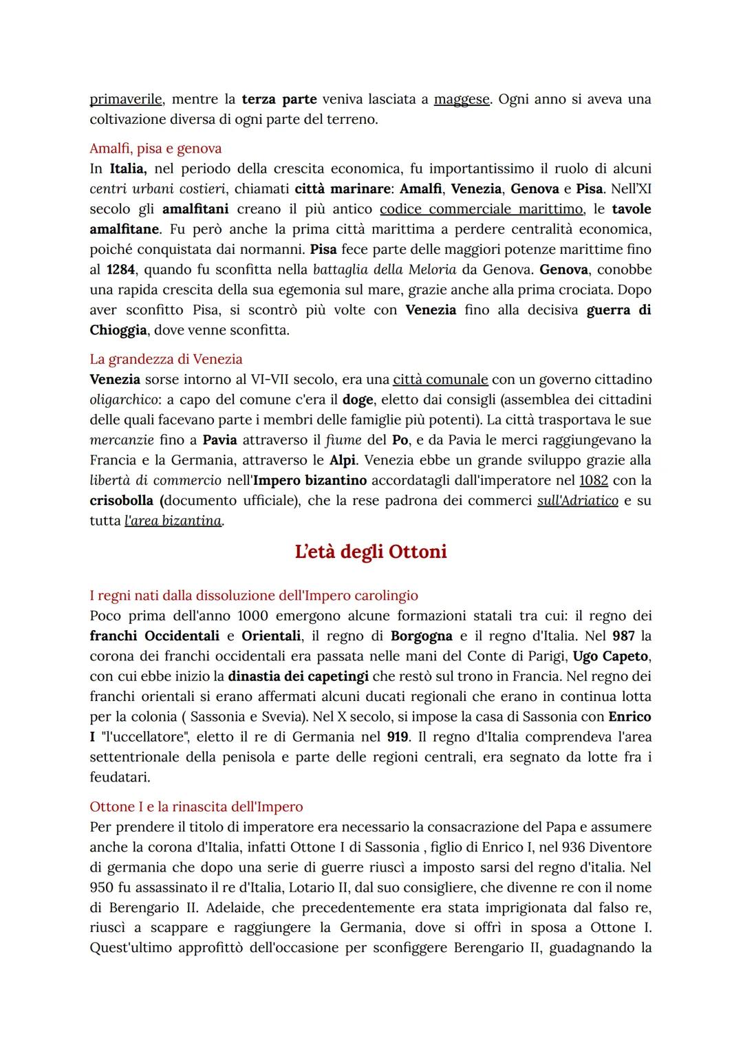 L'Europa alla vigilia dell'anno Mille
La crisi dell'impero carolingio e l'inizio dell'età signorile
Dopo la morte di Carlo Magno nell' 814,