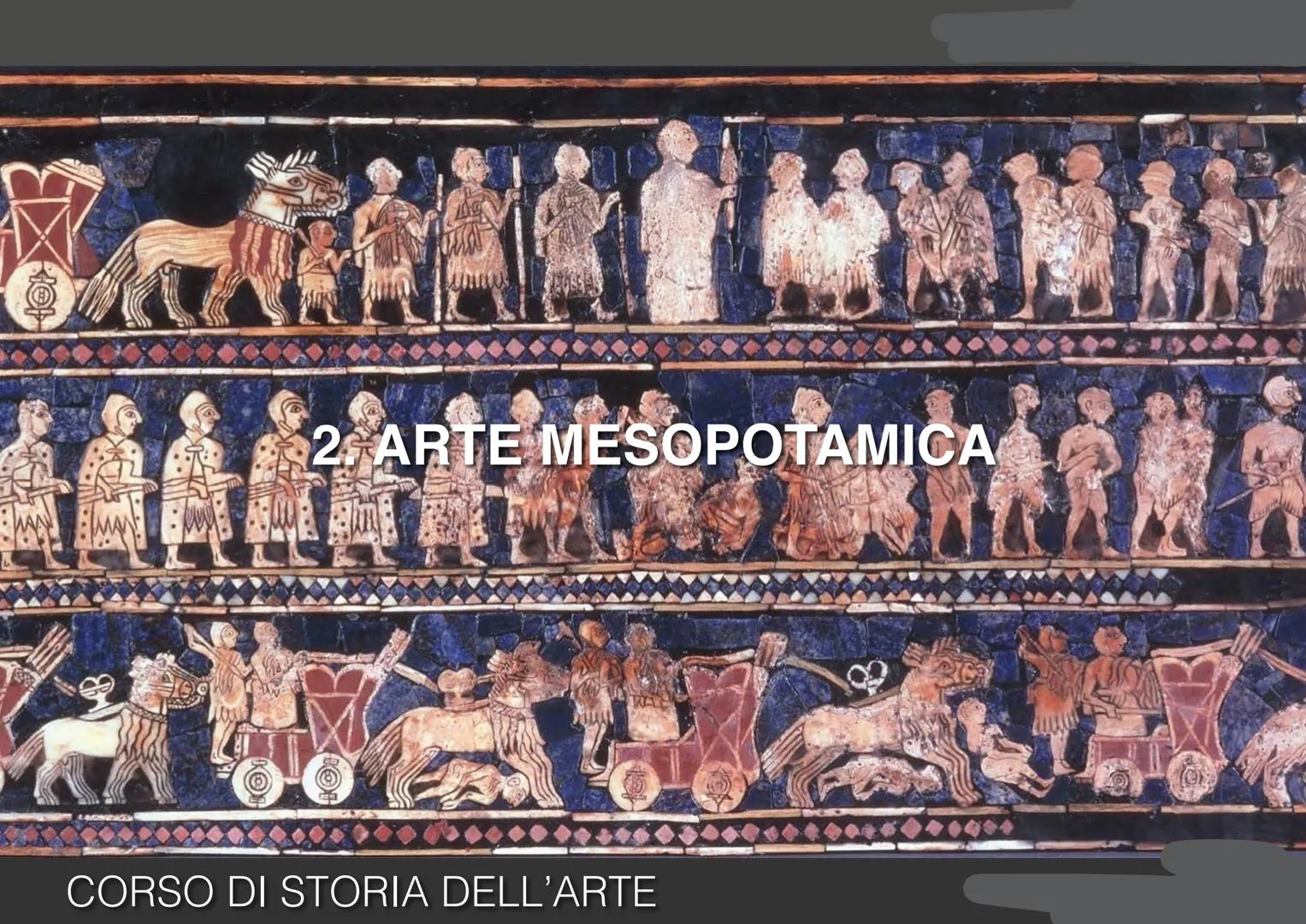 2. ARTE MESOPOTAMICA
CORSO DI STORIA DELL'ARTE # ARTE MESOPOTAMICA
# TANTI POPOLI TRA DUE FIUMI
La Mesopotamia, cioè "terra in mezzo ai f