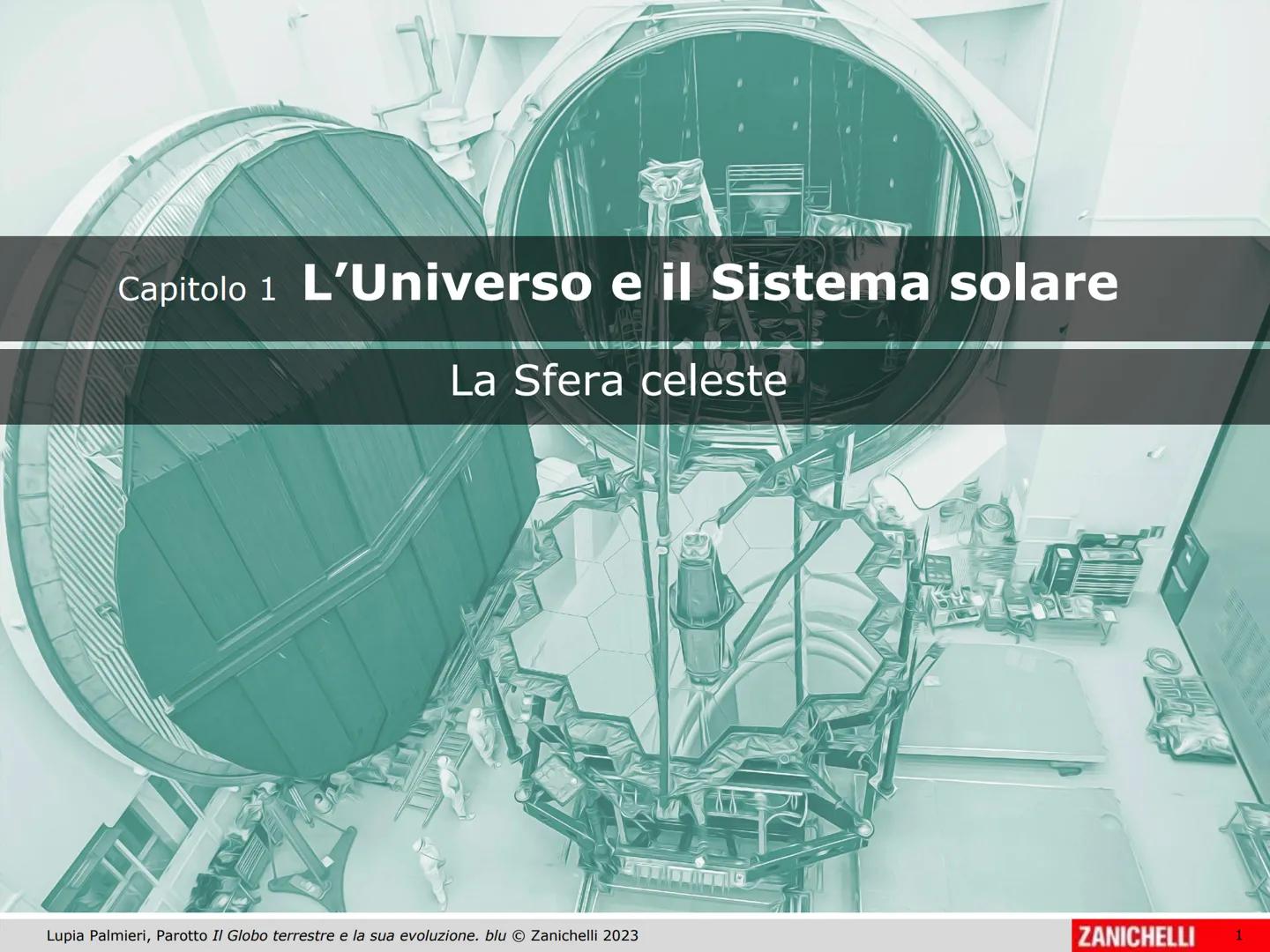 Capitolo 1 L'Universo e il Sistema solare
La Sfera celeste
Lupia Palmieri, Parotto Il Globo terrestre e la sua evoluzione. blu Zanichelli