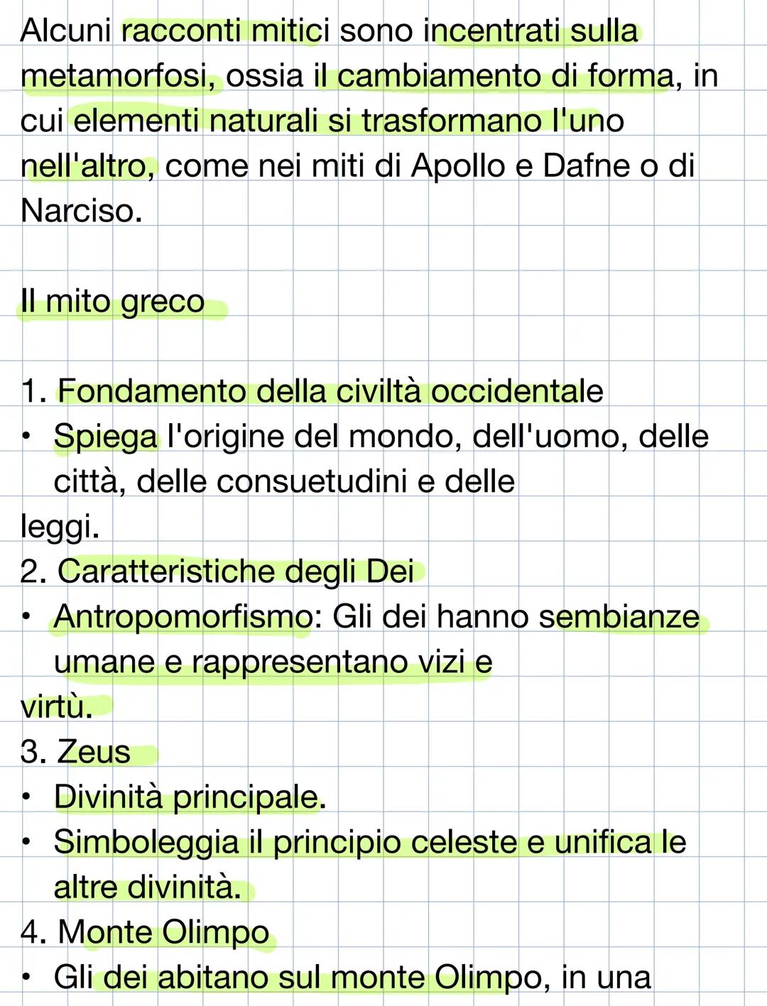 Mito e Mitologia:
Struttura e caratteristiche
Termine greco “mythos”, racconto
Forma di narrazione che dà una spiegazione
all'origine del