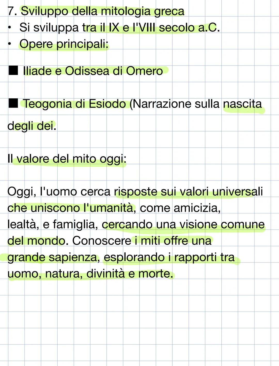 Mito e Mitologia:
Struttura e caratteristiche
Termine greco “mythos”, racconto
Forma di narrazione che dà una spiegazione
all'origine del