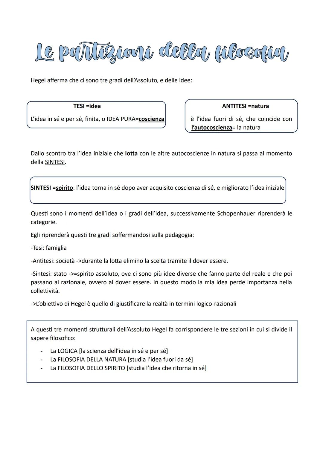 Hegel
VITA
Nacque il 27 agosto 1770 a Stoccarda. Seguì i corsi di filosofia e
di teologia all'università di Tubinga, dove strinse amicizia c